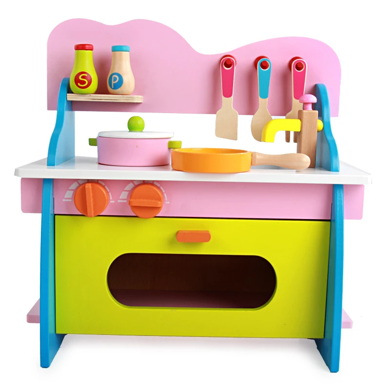 Baby Toys Kid Cooking Set Wooden Kitchen Toy For Children Wooden