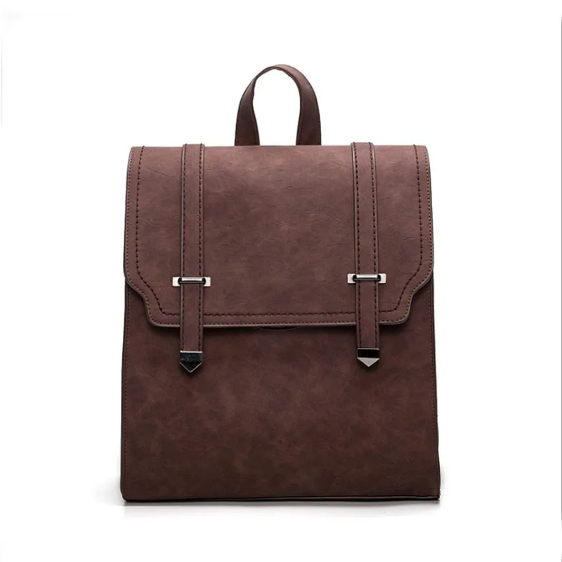 

Vintage Women Backpack High Quality Leather Brand Female Black Shoulder Bag Lady Multifunction Backpack Hot School Bags