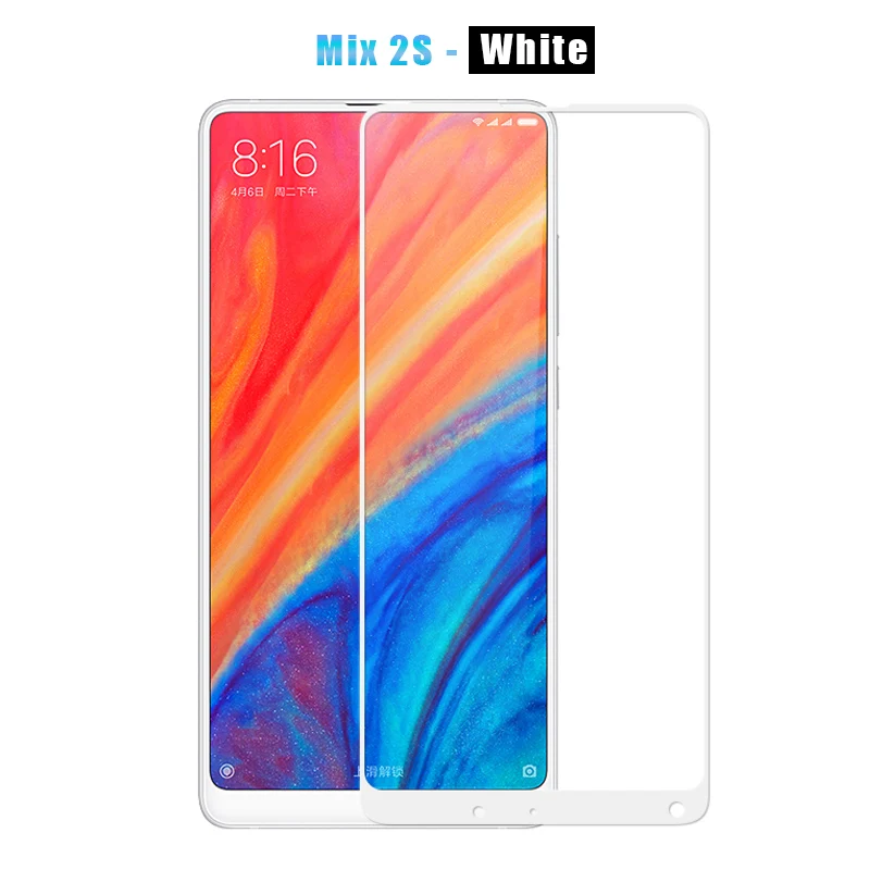 Для Xiaomi mi x 2 Стекло MOFI mi x 2 s закаленное Стекло фильм полное покрытие Экран протектор для xiaomi Mi x2 пленка закаленное Стекло - Цвет: White for Mix 2s