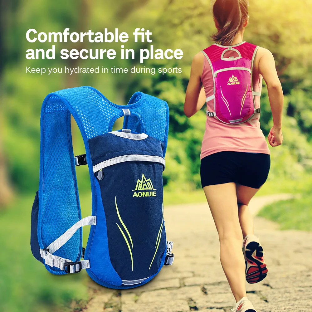 AONIJIE Outdoor Hydration Pack Running Vest Pack Sports Running Hiking Climbing Marathon Backpack with Water Bladder Bag