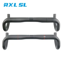 Руль RXL SL углеродный материал рукоятка для дорожного велосипеда Черный UD матовый руль велосипеда 400/420/440 мм падение баров карбоновый шоссейный руль