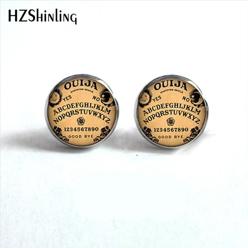 NES-0071 планшетка серьги планшетка уха шпильки Винтаж Jewelry Стекло кабошон серьги ручной работы HZ4