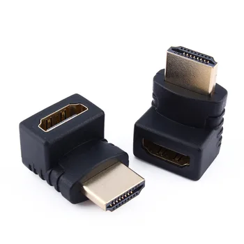 HDMI Male to HDMI Female Cable Adaptor Adapter Converter Extender 270/ 90 Degree Angle for 1080P HDTV Hdmi Adapter Free Shipping