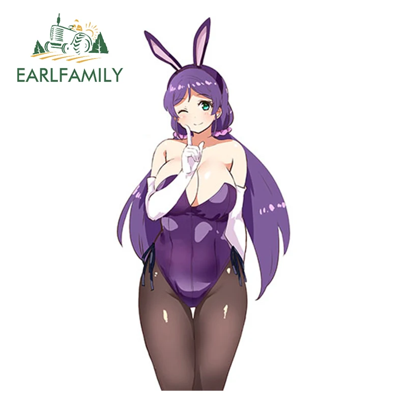 EARLFAMILY 13 см x 7,12 см аниме Love Live! Тoujou Nozomi Рендер Сексуальная девушка зайчик наклейка Милая красота искусственная кожа для автостайлинга