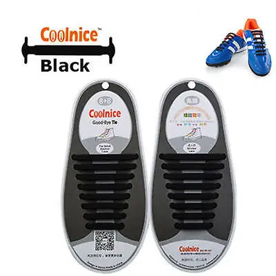 12Pc/Set Fashion Unisex Women Men Athletic Running No Tie Shoelaces Elastic Silicone Shoe Lace All Sneakers Fit Strap No tie