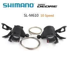 Shimano Deore SL-M610 2x10/3x10 скоростей Рычаг переключения скоростей, рычаг переключения скоростей, Трейл MTB Rapidfire Plus, рычаг переключения скоростей, запчасти для горных велосипедов