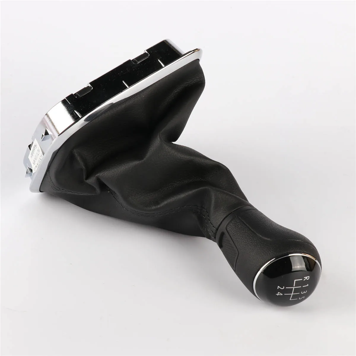 OEM 1Pcs 5 Speed Gaitor Gear Car Shift Gear Knob With Chrome Frame For