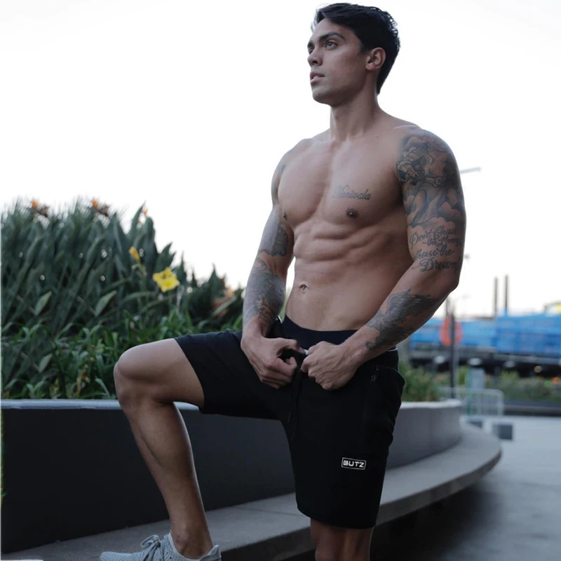 Gym clothing men's shorts Jogger sweatpants (9)