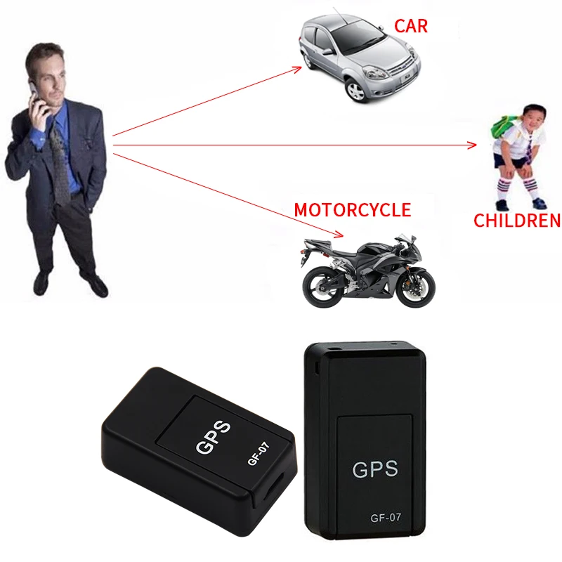 Mini GPS Tracker Car GPS Locator Tracker Anti-Lost Recording Tracking Device Voice Control Can Record Support Mini TF Card