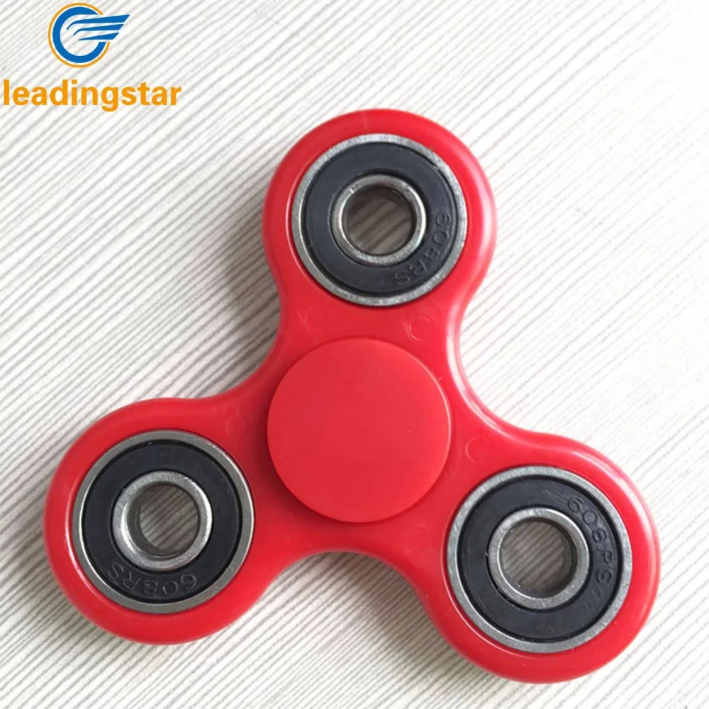 LeadingStar 7 Cores Tri Girador Girador Plástico EDC Mão Para O Autismo e TDAH Fidget Spinner Muito Tempo Anti Stress Brinquedos Para todos os