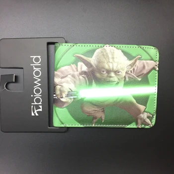 

2016 New Purse! Star Wars Darth Vader Mandalorian Green Star Wars Storm Troops Bo Buffett Bi-Fold Short Wallets With Card Holder