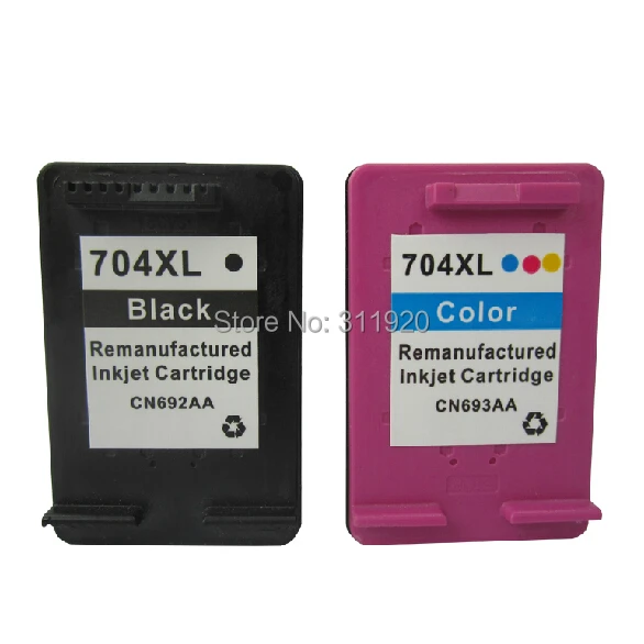 

2PK For HP 704 Ink Cartridge 704 XL For HP Deskjet 2010 2060 D2060 D2010 K110A K010A Printer