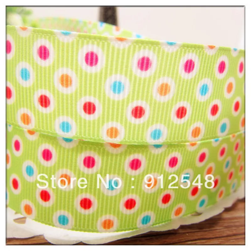 YJHSMY 9 видов стилей 7/8 &quot(22 мм) 5 ярдов/лот напечатан grosgrain ленты в цветной горошек DIY