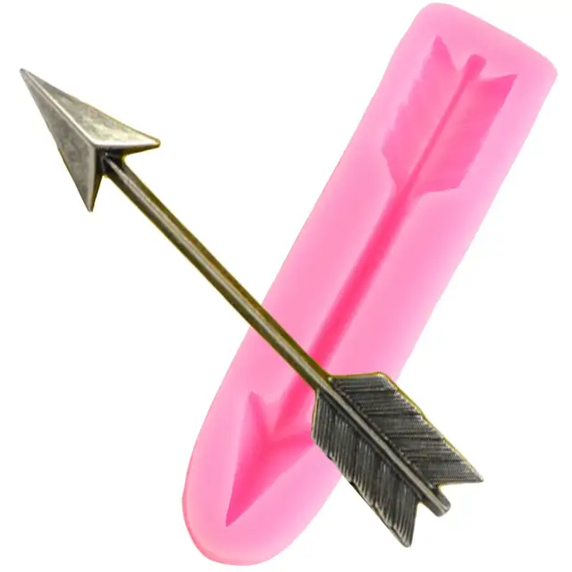 Online Shop Arrow Feather Silicone Mold Cupcake Topper Fondant