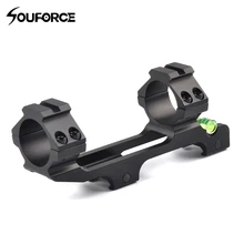 Алюминиевый сплав охотничий оптический прицел крепление двойное кольцо с пузырьковым уровнем подходит 20 мм Пикатинни для тактического прицела