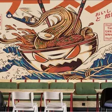 3d обои для комнаты на заказ, фотообои, ручная роспись, цвет, японский ресторан ramen, снэк-бар, ресторан, обои для стен, 3 d