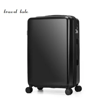

Pure color fashion high quality 20/24 inches ABS+PC Rolling Luggage Spinner Travel Suitcase Unisex