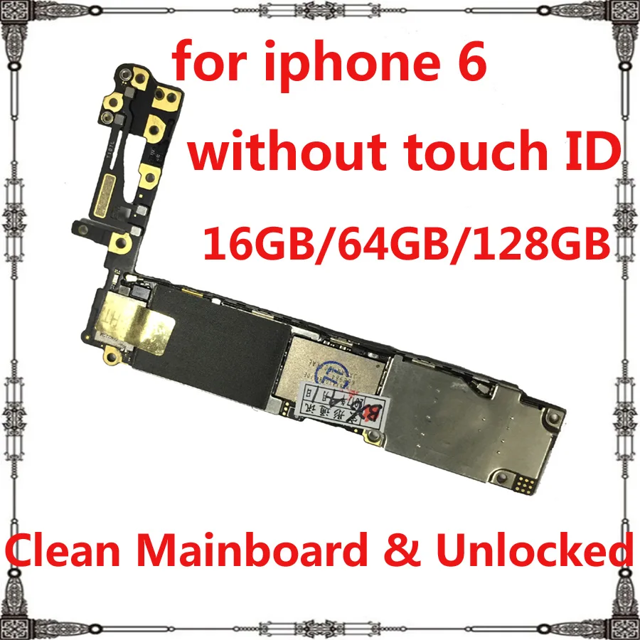 Материнская плата для iphone 6 с чипом icloud 16 ГБ 64 128 ГБ|Антенны мобильных телефонов| |