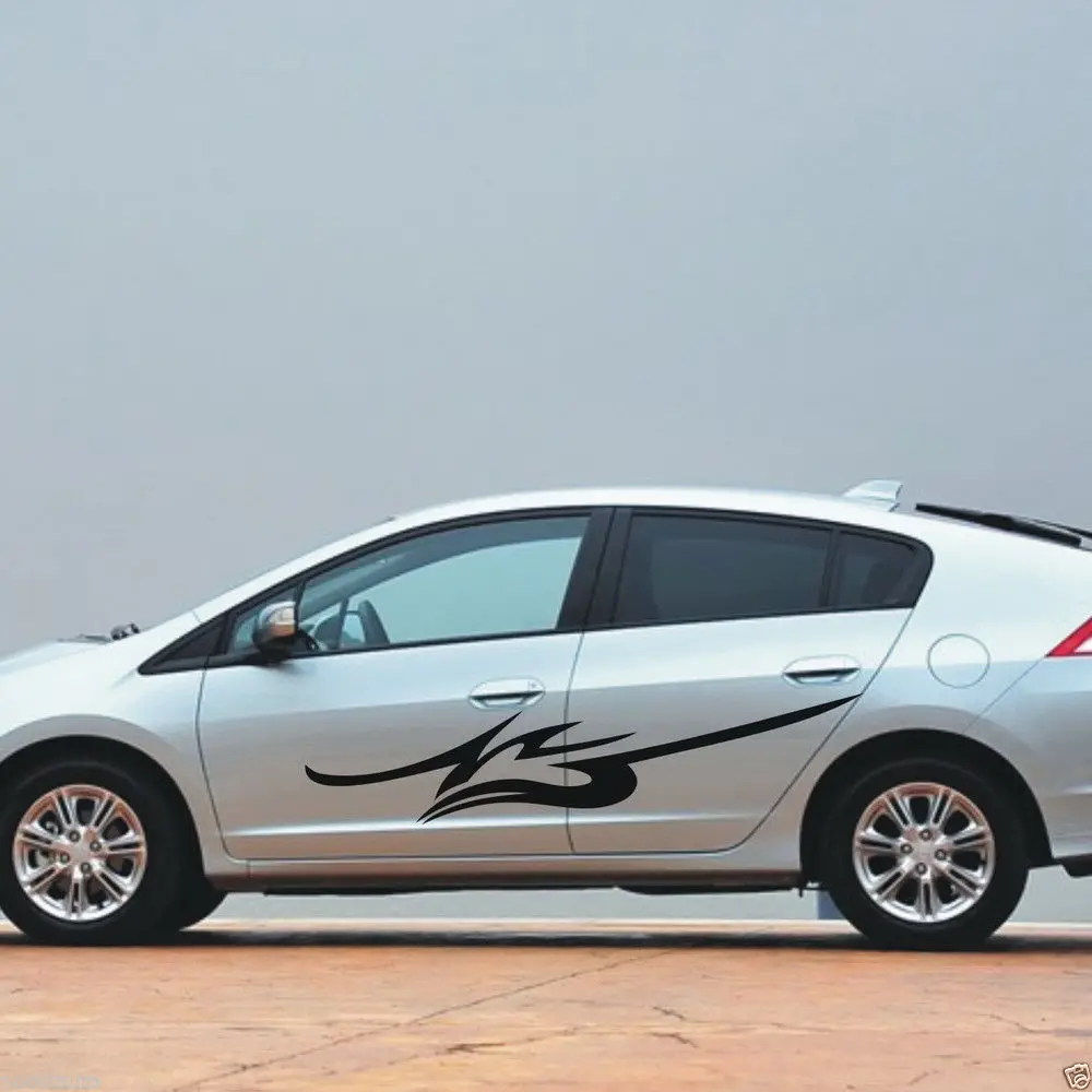 Car Styling for Car Racing Stripes Door Decals for INSIGHT Vinyl Side