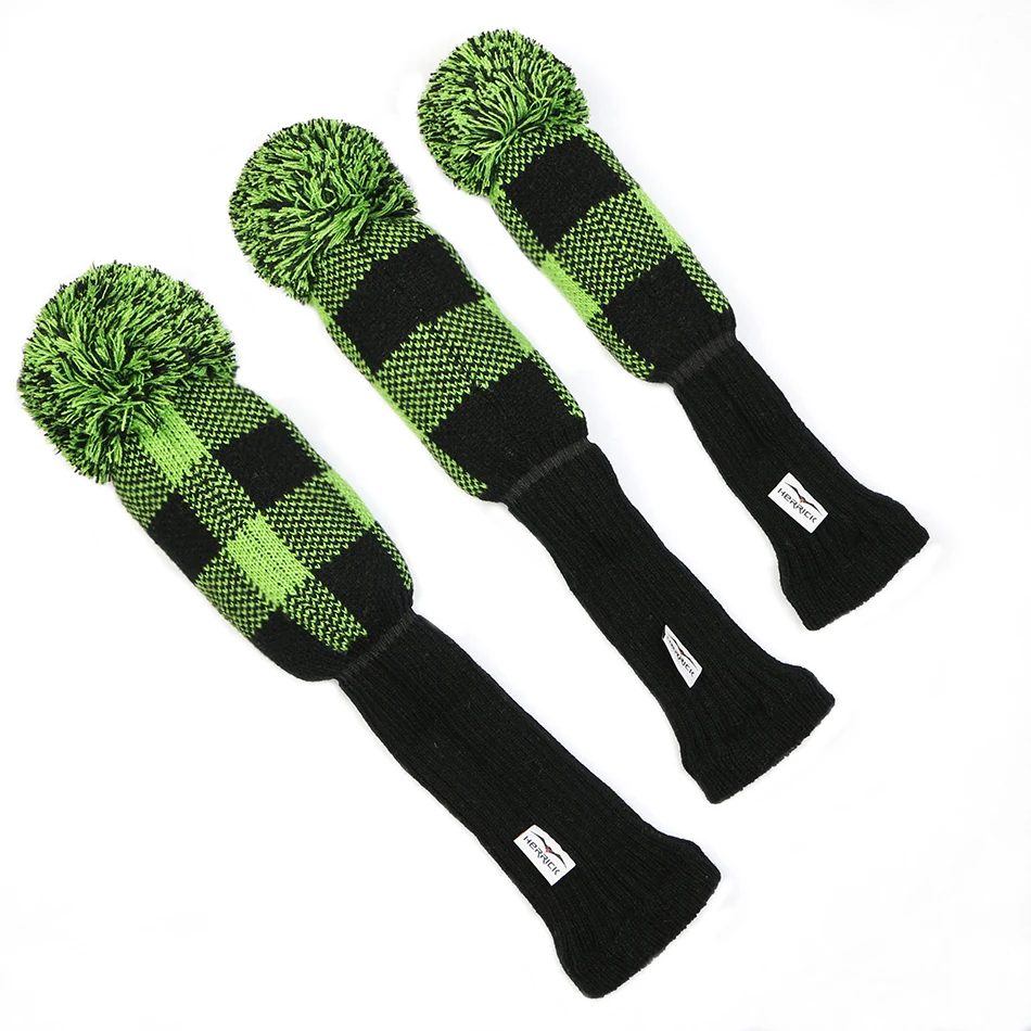 نوادي الجولف headcovers الحياكة الصوف نوادي يغطي إكسسوارات الغولف 1 مجموعة شحن مجاني