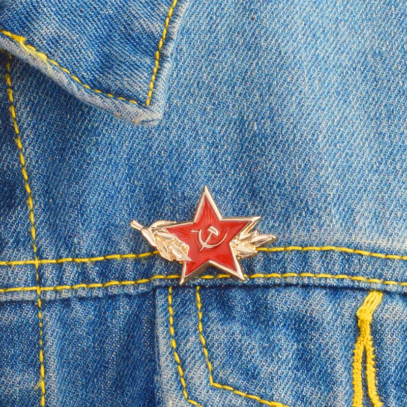 Значок символ молотка большой патриотической войны лист СССР красная звезда