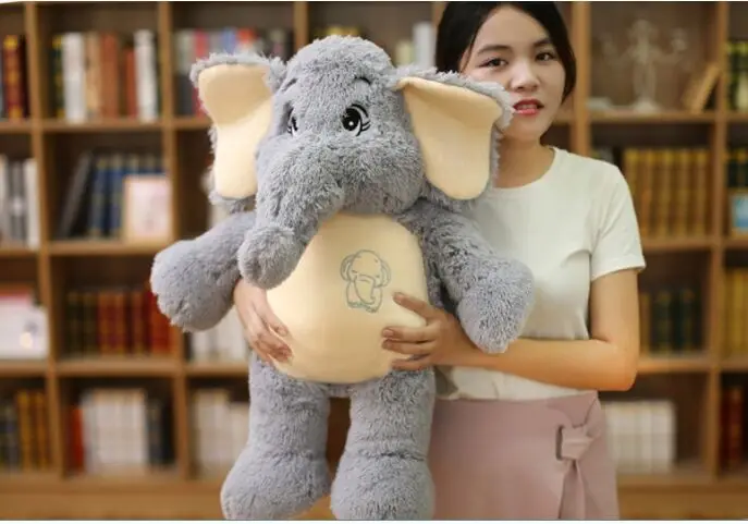 cartoon gray elephant plush toy large 55cm soft doll throw pillow birthday gift w1898 | Игрушки и хобби