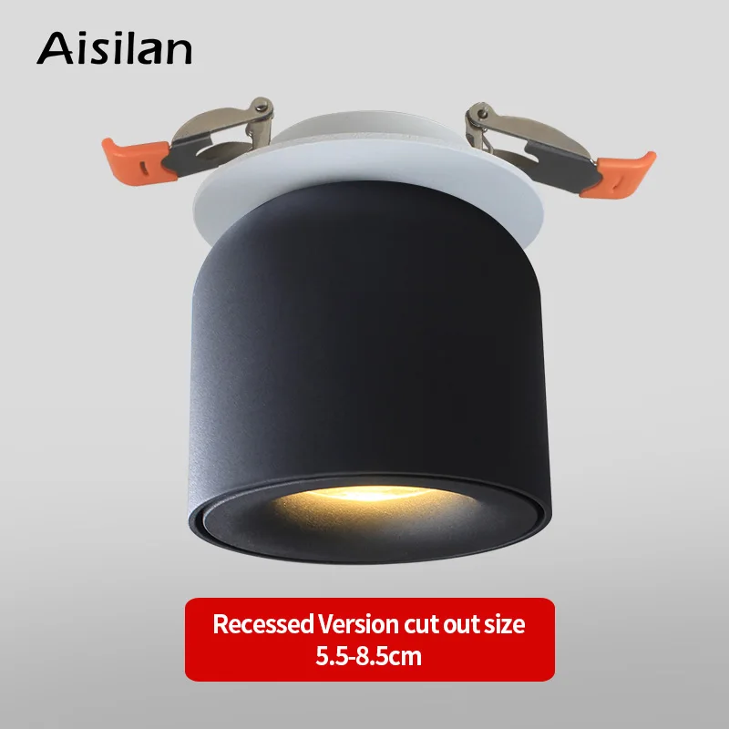 

Aisilan LED Downlight Ceiling Spot light Nordic Living Lamp For Kitchen Bedroom CREE Chip Embedded Spotlights AC90-260v