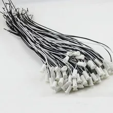 20 шт./лот G4 разъем, светодиодный светильник, G4 лампа старения гнездо, керамика, 20 см длиной каждый