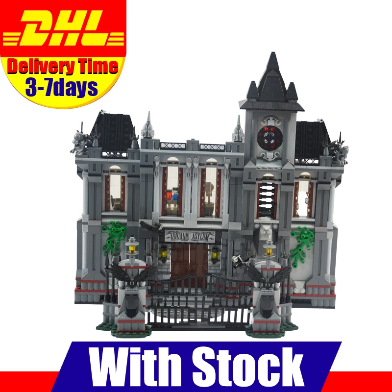 

Lepin 07044 1685Pcs The Batman Asylums Set Children Educational Building Blocks Bricks Toys Compatible with Legoinglys 10937