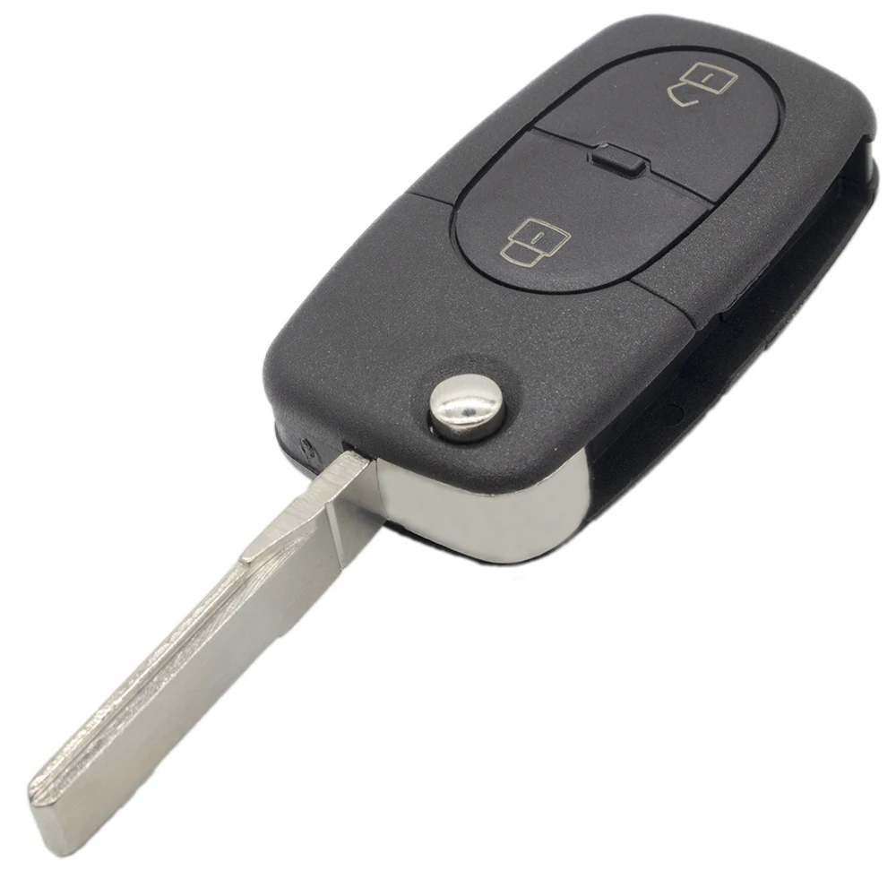 

WhatsKey 2 3 Button Folding Key Case Shell Fob For Audi A4 A6 A8 TT Quattro RS4 With Logo