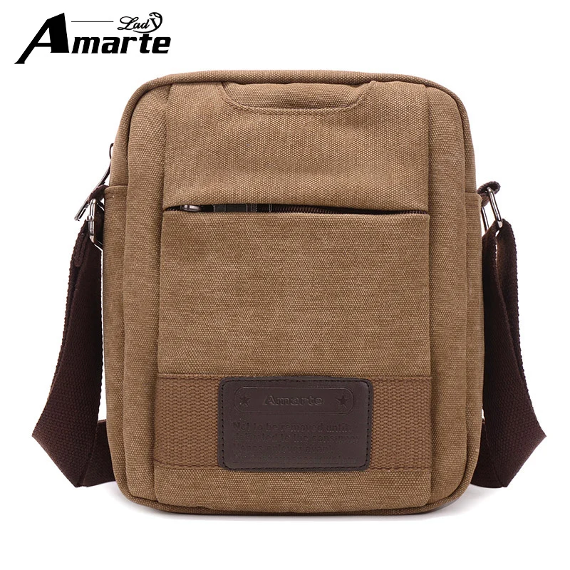 

Amarte Brand Man Travel Bags High Quality Canvas Bag Fashion Messenger Bags Male Shoulder Crossbody Bag bolsa feminina