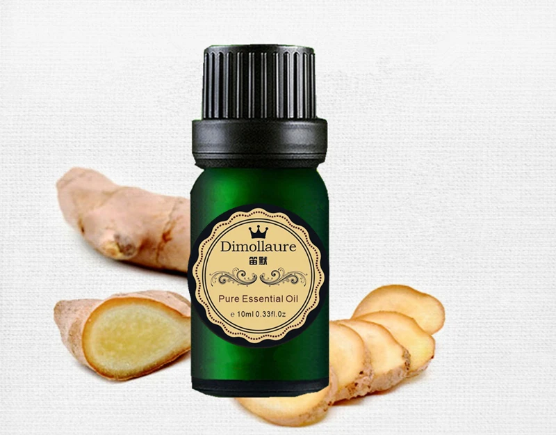 Dimollaure Эфирное масло имбиря, полезное для простуды, уход за волосами, ванночка для ног, спа массажное масло, ароматерапия, ароматерапия, эфирное масло