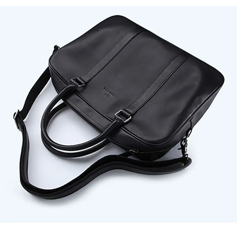 AETOO Men's leather briefcase stylish simple cowhide handbag Korean version of computer bag oblique cross-shoulder