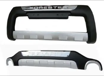 

High Quality ABS CHROME CAR FRONT+REAR BUMPERS PROTECTOR GUARD SKID PLATE FIT FOR Subaru Forester 2008 2009 2010 2012