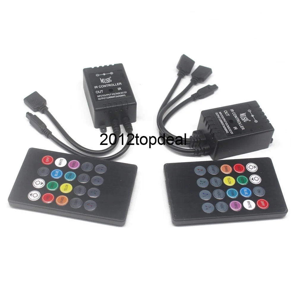 

LED Music IR Controller 20key Remote Sound Sensor double single For 2835 3528 5050 RGB LED Strip