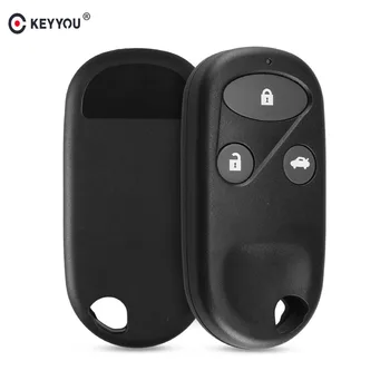 

KEYYOU 3 Button Auto Car Remote Key Shell Cover FOR HONDA ACCORD CITY FIT ODYSSEY CRV Keyless Entry Key Fob Case