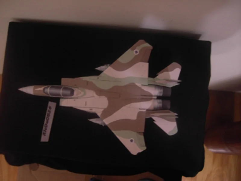 F15 Израиль картина истребитель Eagle 3D Бумага модель 1:100 с трёхмерными чертёжами