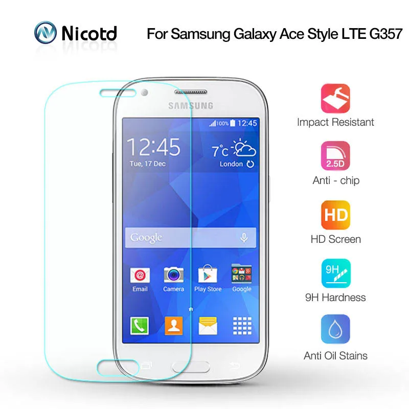 Nicodd 2.5D 9H закаленное стекло для экрана для samsung Galaxy ACE 4 G357 G357fz 2.5D Arc Edge Защитная пленка для samsung G357FZ