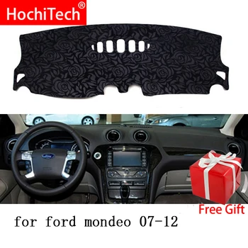 

Rose Pattern Non-slip Dashmat Dash Mat Dashboard Cover Pad Cover Carpet Car Sticker for Ford mondeo 2007 2008-2012 Car Styling