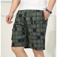 Шорты мужские летние хлопок мужские повседневные шорты летние свободные пляжные дышащие шорты по колено бермуды Masculina