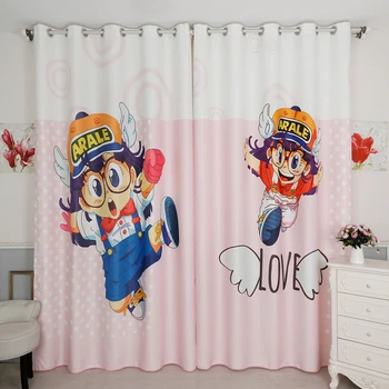 

Custom Made 2x Grommet Window Drapery Curtain Nursery Kids Children Room Window Dressing Tulle Sheer 200x260cm Cartoon Princess