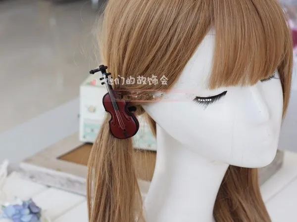 Принцесса Готическая Лолита шпилька DIY стороны зажимное кольцо оригинальный Скрипки волосы головные уборы шпилька gsh017