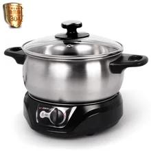 Высококачественный 1,5л электрический горячий горшок из нержавеющей стали китайский горшок для фондю из баранины тушеные мультиварки
