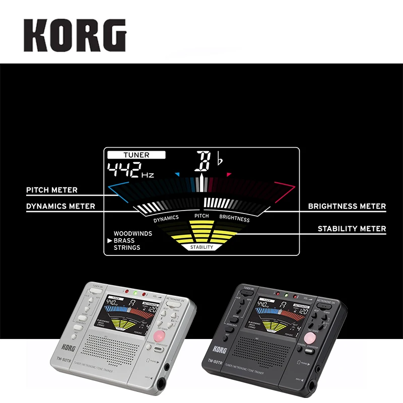 Korg TM50TR TM 50TR универсальный прибор тюнер/тренажер метроном/тональный тренажер