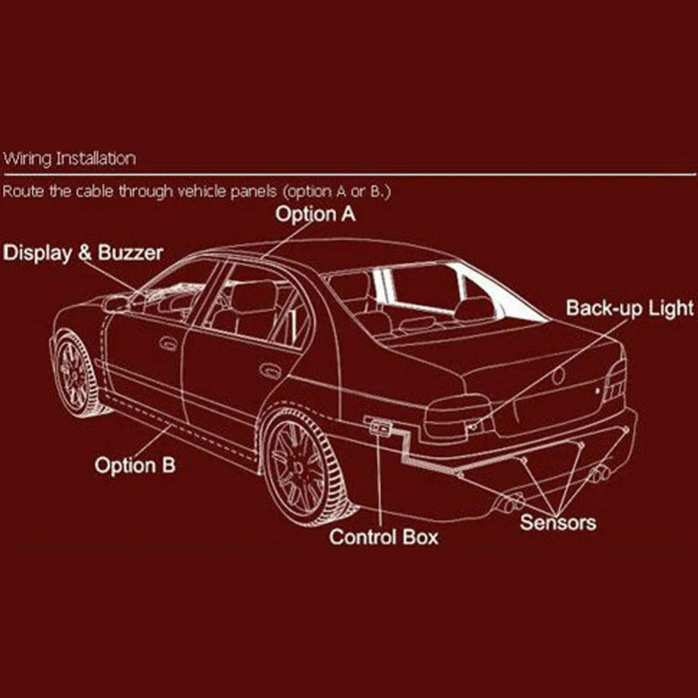 Автомобильный светодиодный датчик парковки с монитором Комплект многоцветный 4 датчика s обратный резервный Радар Комплект системы