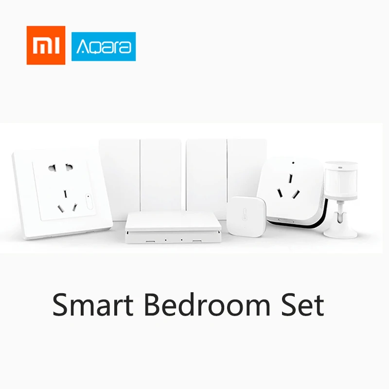 

Xiaomi Aqara Smart Bedroom set APP Control Conditioner Mate Temperature Humidity Sensor Body Sensor Wall Socket Smart Home Kits