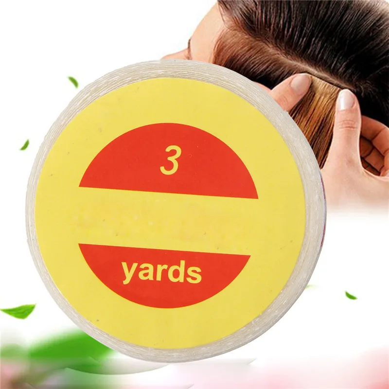 

Pro Use 1 Roll 1cm 3 Yards Super Clear Hair Tape Strong Double Sided Adhesive Tapes For Hair Extension Lace Wig Toupee