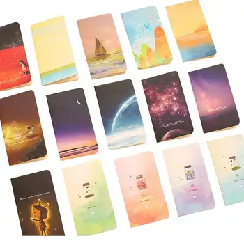 

500pcs/lot Mini Cute Kawaii Journal Diary Notebook With Lined Paper Vintage Retro Notepad Book For Kids Korean Stationery
