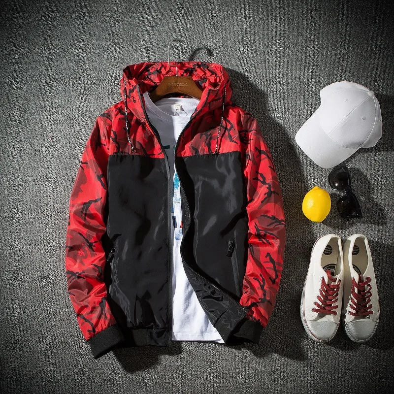 Новинка Осень 2018 брендовая короткая камуфляжная мужская куртка в японском стиле