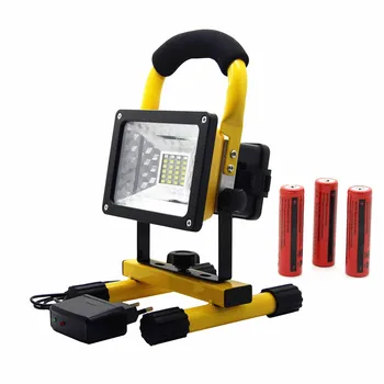 

[DBF]Portable IP65 24LED 30W Flood Light Waterproof Spotlights Rechargeable 3528 SMD Floodlight Outdoor LED Work Emergency Light